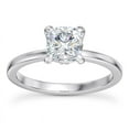 thumbnail image 1 of Circle Jewel Wedding Anniversary Ring for Women - 1.6 Ct Cushion Cut Moissanite in 14K White Gold Plated Ring - Perfect for Engagement, Proposal, and Special Occasions - Gift for Wife, 1 of 3