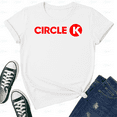 thumbnail image 1 of Circle K Convenience Store Gas Station Logo Merch Style Unisex T-Shirt V60323, up to size 5XL, 1 of 2