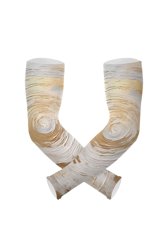 Circle Marble Gardening Sleeves UV Sun Protection Cooling Arm Sleeves Anti-Scratch Farmers Sleeves for Women Men