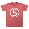thumbnail image 1 of Circle Number Five Fifth Birthday Kids T-Shirt, 1 of 6