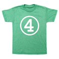 thumbnail image 1 of Circle Number Four Fourth Birthday Kids T-Shirt, 1 of 6