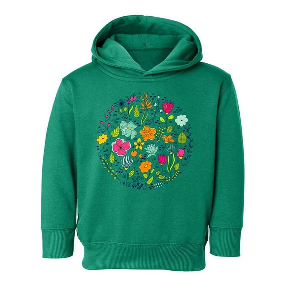 Circle Of Flowers Hoodie Toddler -Image by Shutterstock, 2 Toddler