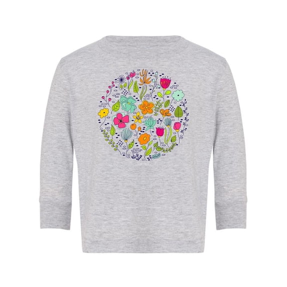 Circle Of Flowers Long Sleeve Toddler -Image by Shutterstock, 5 Toddler