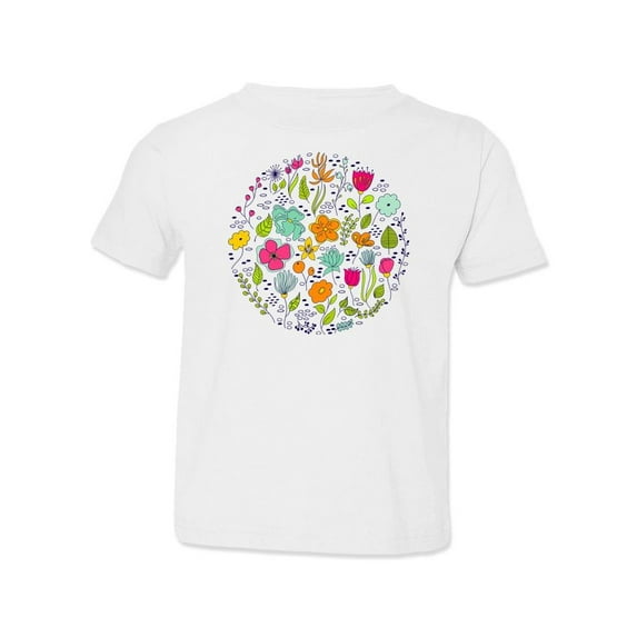 Circle Of Flowers T-Shirt Toddler -Image by Shutterstock, 2 Toddler