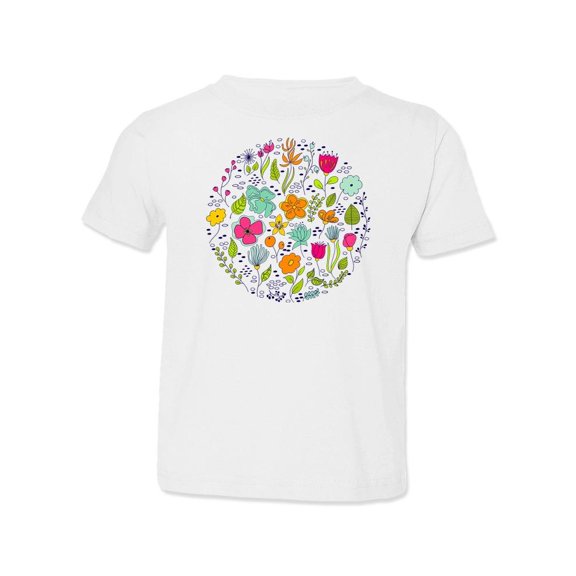 Circle Of Flowers T-Shirt Toddler -Image by Shutterstock,  4 Toddler