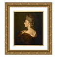 thumbnail image 1 of Circle Of Joshua Reynolds 15x17 Gold Ornate Wood Frame and Double Matted Museum Art Print Titled - Portrait of a Woman Presumed to Be Mrs. James Fox (1775-1780), 1 of 4