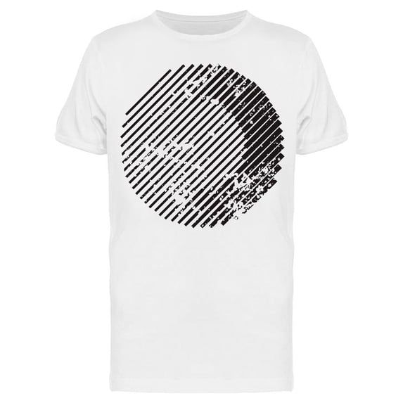 Circle Of Stripes Grungy T-Shirt Men -Image by Shutterstock, Male x-Large