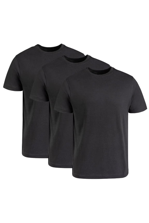 Men's Crew-Neck T-Shirt 3-Pack - Light Blue, Bluestone, Cardinal Red