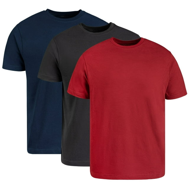 Circle One Men's Crew-Neck T-Shirts For Men 3-Pack - Cardinal Red ...