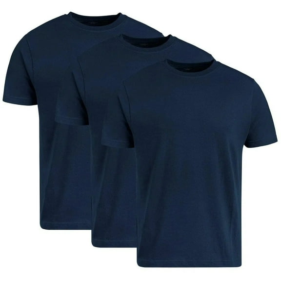 Circle One Men's Crew-Neck T-Shirts For Men 3-Pack - Navy