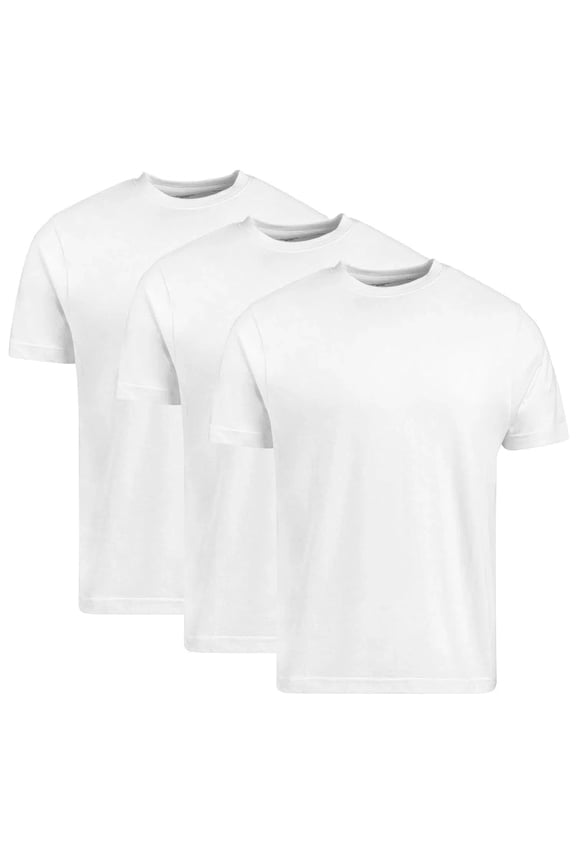 Men's Crew-Neck T-Shirt 3-Pack - Light Blue, Bluestone, Cardinal Red