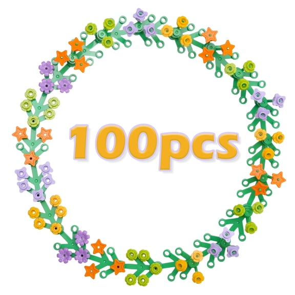 Circle Ornament Building Toy Set 100Pcs - Fun Arts and Crafts Idea for Display on The Wall as Home Decoration