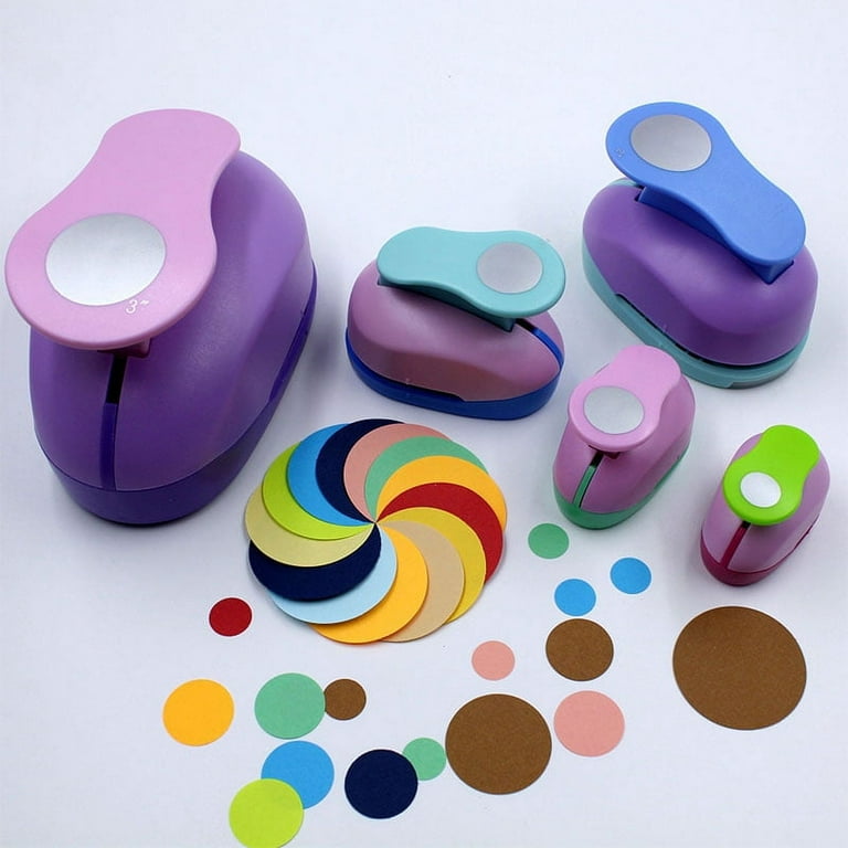 Circle Paper Punch, 1 Inch Circle Punches for Paper Crafts, 25mm Circle  Hole Punch for Making Scrapbook Pages, Memory Books, Card Making, Journals,  Gift Tags, Homemade Confetti (Random Color) 