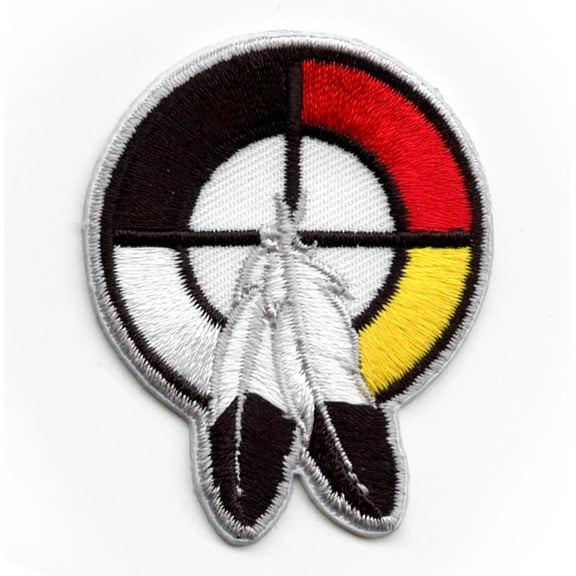 Circle Patch Indigenous Culture Embroidered Iron On