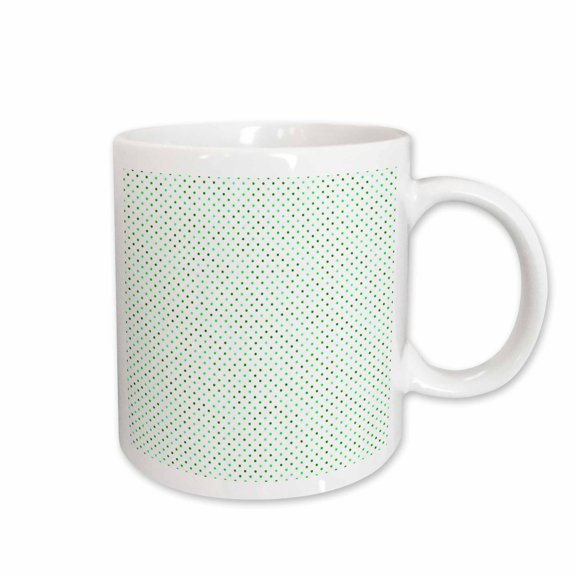 3drose, Circle Pattern Background - Green Abstract Vector Graphic Design, 11oz Mug