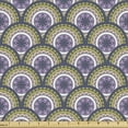 thumbnail image 1 of Ambesonne Circle Pattern Fabric by the Yard Upholstery, Geometrical Wavy, 10 Yards, Multicolor, 1 of 4