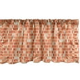 thumbnail image 1 of Ambesonne Circle Pattern Valance Pack of 2, Shades of Tangerine, 54"X18", Multicolor, 1 of 4