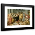 thumbnail image 1 of Circle of Pellegrino Tibaldi 24x19 Black Modern Framed Museum Art Print Titled - Visitation (Meeting of Mary and Elizabeth in the Presence of Saints Joseph and Jerome) (1550 - 1600), 1 of 5