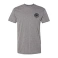 thumbnail image 1 of Circle Pocket Logo Triblend Track T-Shirt - Athletic Grey - Black Logo - Small, 1 of 1