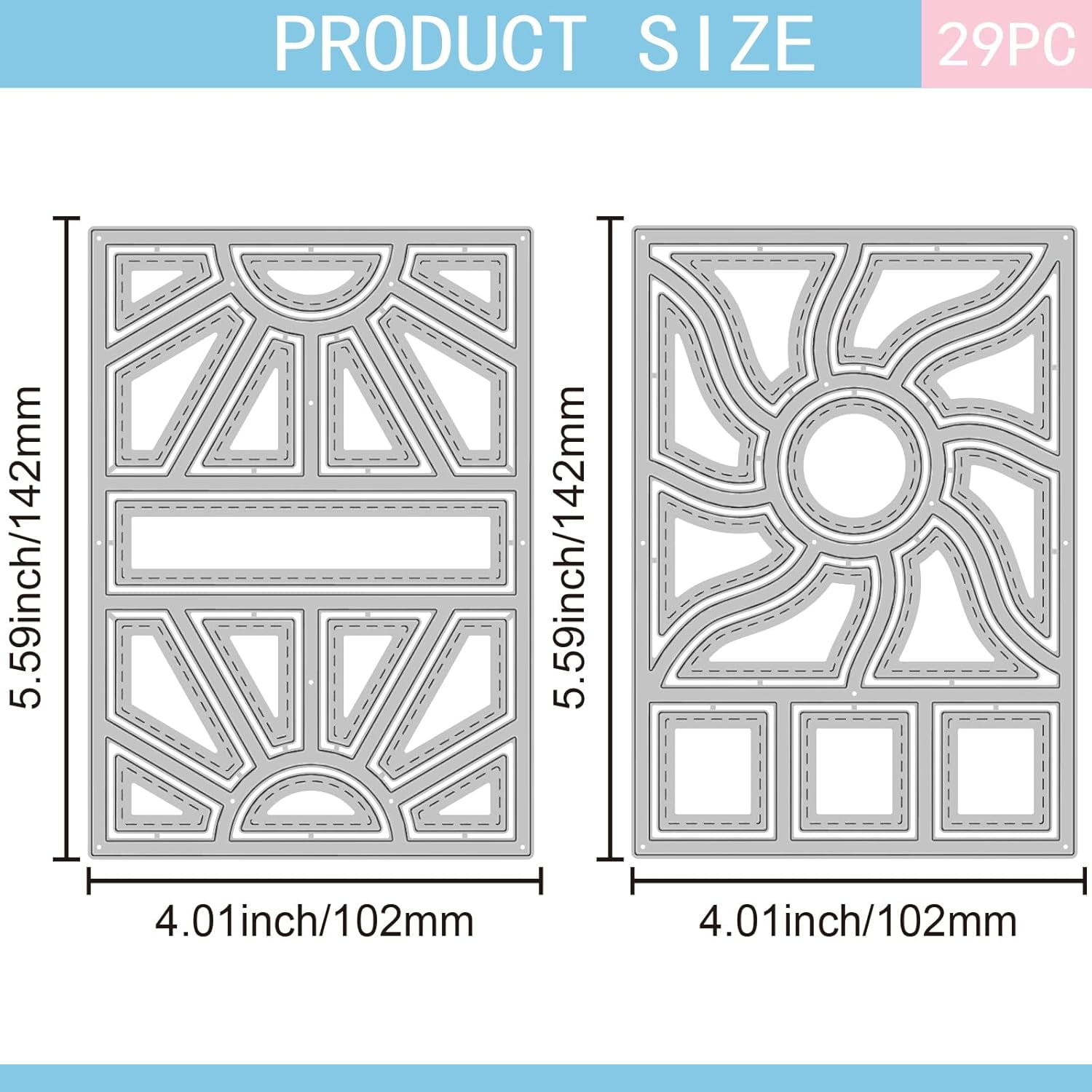 Frame Background Metal Die Cuts - Carbon Steel Cutting Dies For Card Making & Scrapbooking
