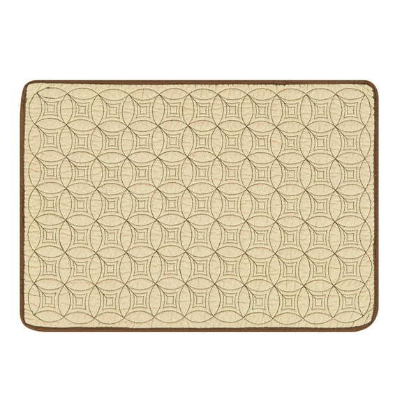 Circle Rings Cornsilk Single Placemat