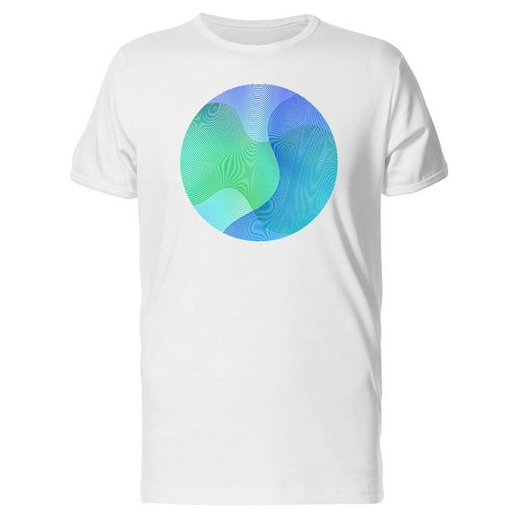 Circle Ripple Green Blue Tee Men's -Image by Shutterstock