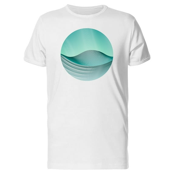 Circle Ripple Waves Geometric T-Shirt Men -Image by Shutterstock, Male 3X-Large