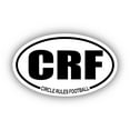 thumbnail image 1 of Circle Rules Football CRF Oval Bumper Sticker 3M Vinyl Decal 3 in x 5 in, 1 of 3