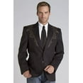 thumbnail image 1 of Circle S Men's Embroidered Micro-Suede Sportcoat - CC6525A-BIG 52 LNG  US, 1 of 2