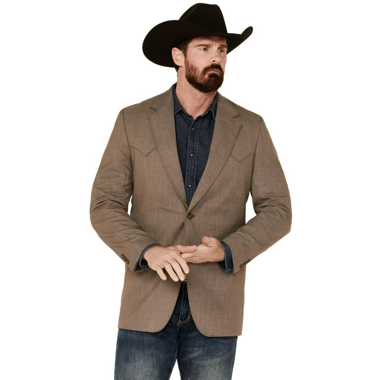 Circle S Men s Carson City Sport Coat Brown 44 REG US Walmart