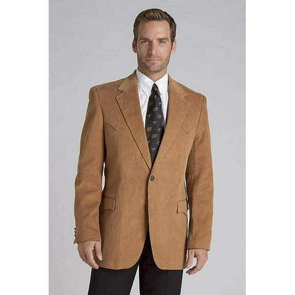 Circle S Men's Corduroy Sportcoat Short, Reg, Tall Camel 44 T
