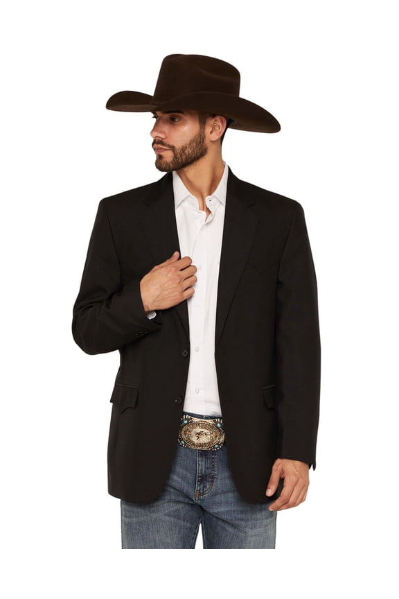 Men's Lubbock Suit Coat Short, Reg, Tall Black 42 R