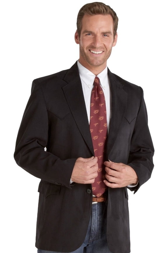 Men's Microsuede Sportcoat Reg, Tall Black 40 R