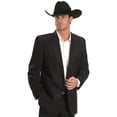 thumbnail image 1 of Circle S Men's Microsuede Sportcoat Reg, Tall Black 44 T, 1 of 2