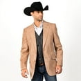 thumbnail image 1 of Circle S Men's Microsuede Sportcoat Reg, Tall Camel 44 R  US, 1 of 2
