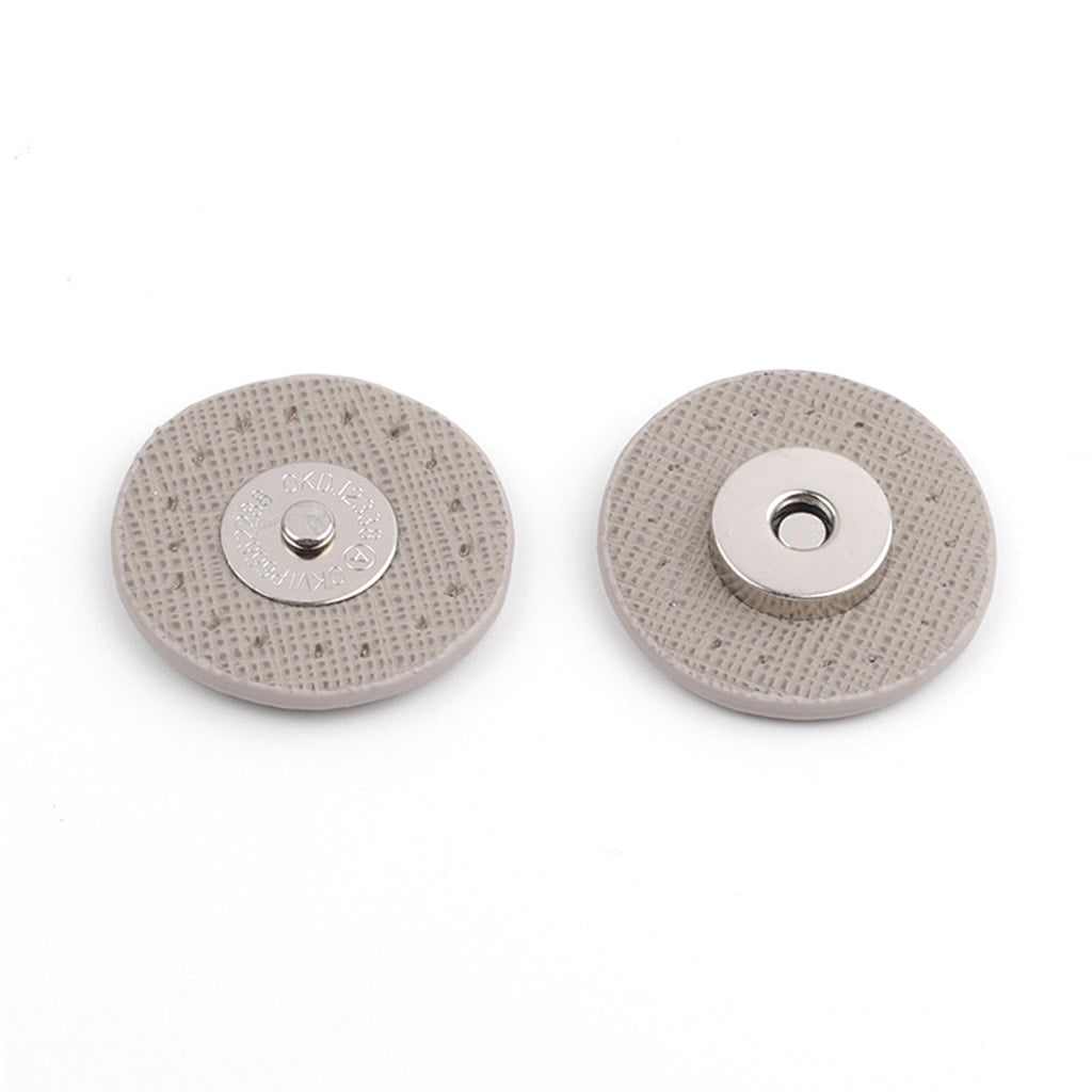 Circle Sew-on Magnetic Button Bag Clasp Snaps Metal Fastener Sewing ...