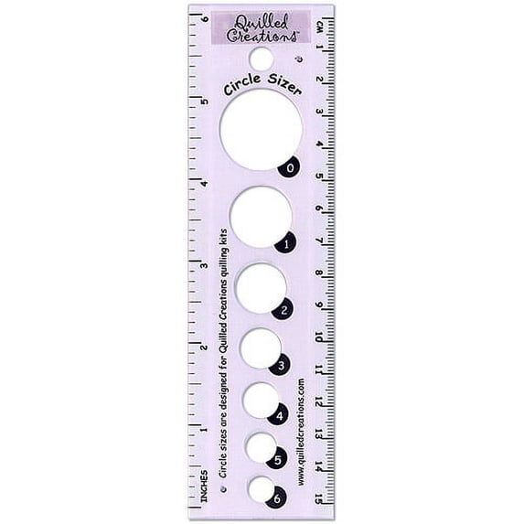 Quilling Circle Sizer Ruler by Quilled Creations