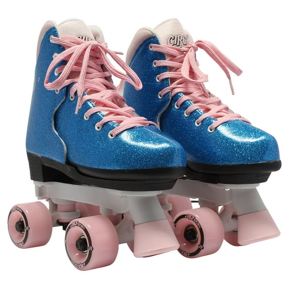 Circle Society Bling Bubble Gum Adjustable Kids Roller Skates, Girl Sizes 3 to 7