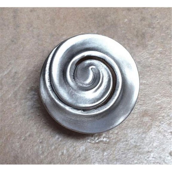 Circle Spiral Knob- Satin