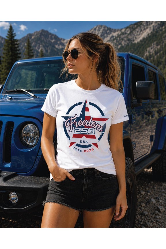 Circle Star 250 Shirt, Patriotic Off-Road Tee, Limited Edition Rig Life Co, Unisex T-Shirt