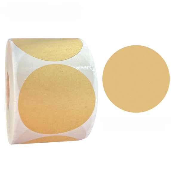 Circle Stickers Dot Stickers 500Pcs Round Thermal Label Stickers Self-Adhesive Direct Thermal Printer Labels for Business Classroom Office Price Tags Library Books