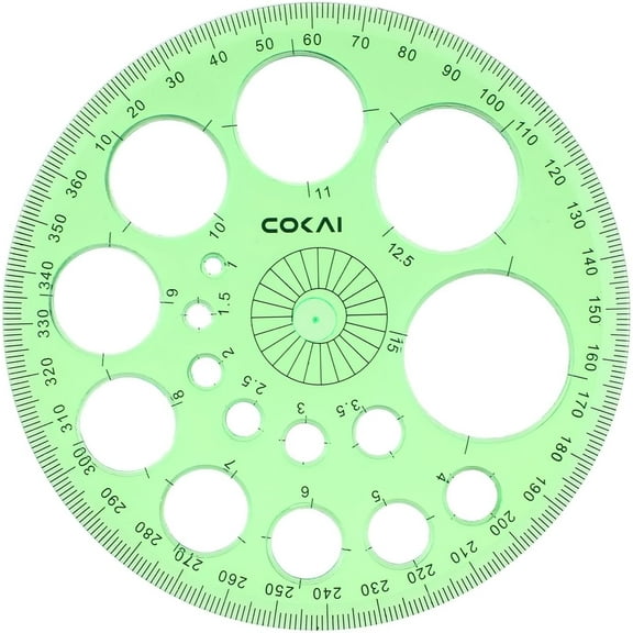 Circle Template Round Circle Drawing Tool, Professional Circle Stencil for Drafting Large and Small Multi Function Drawing Aid Tool for Building Office School Designing Supplies