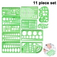 thumbnail image 1 of Circle Templates Measuring Geometry Ruler Plastic Geometric Drawing Painting Stencils Scale Drafting Tools Shape Stencils Drawing Set for School and Office, Building Formwork, Drawings Drafting, 1 of 9