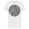 thumbnail image 1 of Circle Texturized Circle Design  T-Shirt Men -Image by Shutterstock, Male Small, 1 of 2