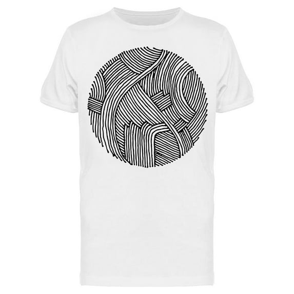 Circle Texturized Circle Design T-Shirt Men -Image by Shutterstock, Male Small