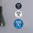 thumbnail image 1 of Circle Water Station Sign (Blue) - Small, 1 of 4