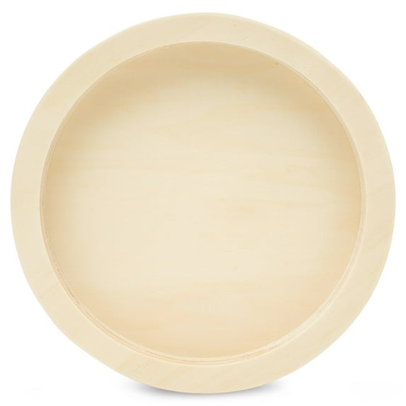 Circle Wood Sign Blank 10 inch Diameter, Pack of 10 Wood Tray for Crafts, Canvas Panel, Wood Boards for Crafts/Resin, by Woodpeckers