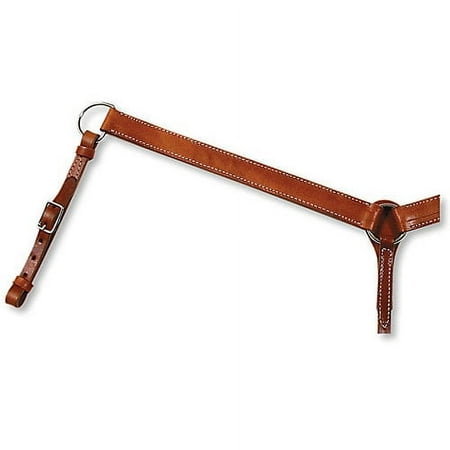 Circle Y 1 1/2 inch Wide Straight Classic Smooth Breast Collar for Horse, Regular Oil