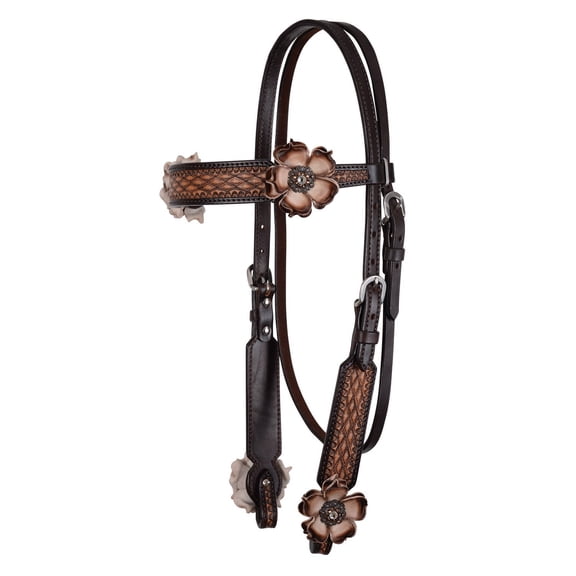 Circle Y Dusty Rose Browband Headstall