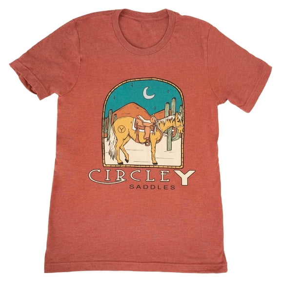 Circle Y Hitching Post Tee, Clay, XL